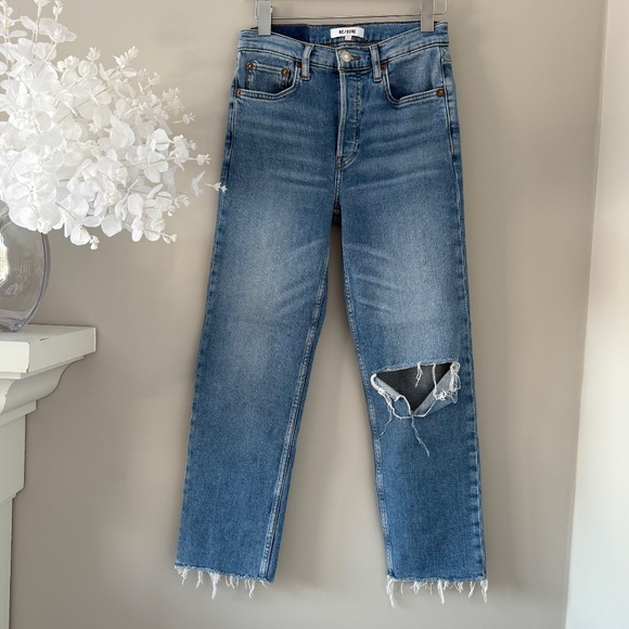 RE/DONE 70s Stovepipe in Rodeo Indigo, Sz 26 - Picture 5 of 10